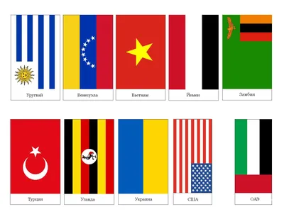 Квадратные национальные флаги стран мира Векторное изображение ©pyty  546927512