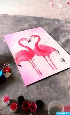 Векторный Рисунок Розовый Фламинго — стоковая векторная графика и другие  изображения на тему Фламинго - Фламинго, Акварельная живопись, Бесшовный  узор - iStock