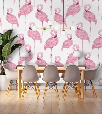 Постер 28 картин \"Розовый фламинго рисунок\" 70x50 см без рамы по цене 870  ₽/шт. купить в Кемерове в интернет-магазине Леруа Мерлен