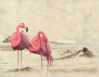 Джон Джеймс Одюбон - Розовый фламинго: Описание произведения | Артхив
