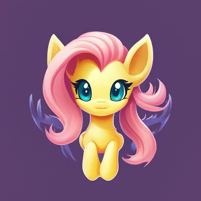 Логотип, my little pony, Флаттершай…» — создано в Шедевруме