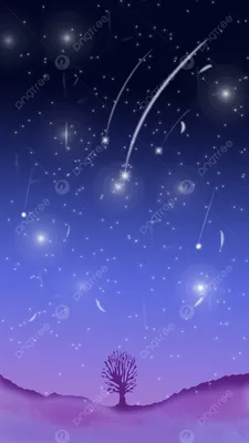 красивый романтический фон телефона звездное небо Обои Изображение для  бесплатной загрузки - Pngtree