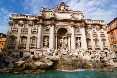 Обои Fontana Di Trevi Города Рим, Ватикан (Италия), обои для рабочего  стола, фотографии fontana, di, trevi, города, рим, ватикан, италия, дворец, фонтаны  Обои для рабочего стола, скачать обои картинки заставки на рабочий