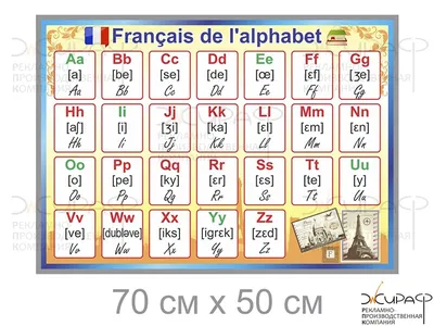 Плакат Открытая планета Французский алфавит А2 купить по цене 124 ₽ в  интернет-магазине Детский мир
