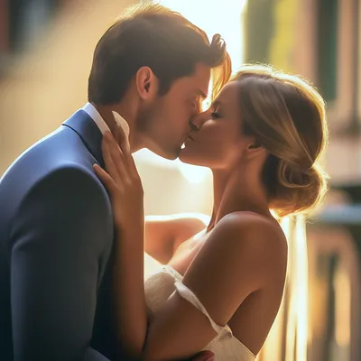 конец французского поцелуя. пара влюблена в обнимание и поцелуи Стоковое  Фото - изображение насчитывающей красиво, взволнованность: 232187166