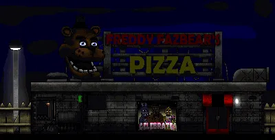 Freddy Fazbear's Pizza (1993) Outside view by Playstation-Jedi | Freddy  fazbear, Anime fnaf, Freddy