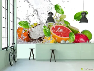 Вода льется на свежие фрукты на белом фоне :: Стоковая фотография ::  Pixel-Shot Studio