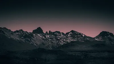 Скачать 1920x1080 горы, пейзаж, сумерки, вечер, небо, фиолетовый обои,  картинки full hd, hdtv, fhd, 1080p