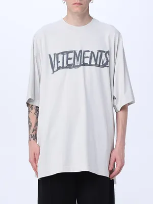 VETEMENTS: Футболка для него - Серый | Vetements Футболка UE54TR430W на  сайте GIGLIO.COM