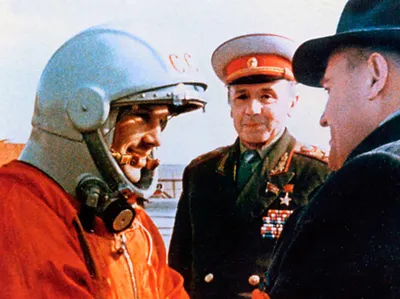 Архивные кадры космонавта Юрия Гагарина