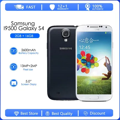 Original Samsung Galaxy S4 GT-I9500 5\" Unlocked Smartphone 16GB 13MP Black  White | eBay