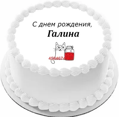 Поздравляем с Днём Рождения, прикольная открытка Галине - С любовью,  Mine-Chips.ru
