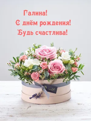Открытка Галина Поздравляю с днём рождения.