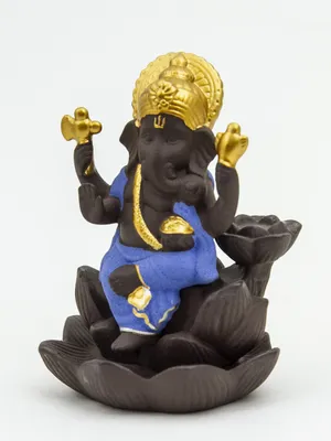 Боги Индии: Ганеша (на черном) из Индии купить в Москве - цены в  интернет-магазине Аюрведа Фреш