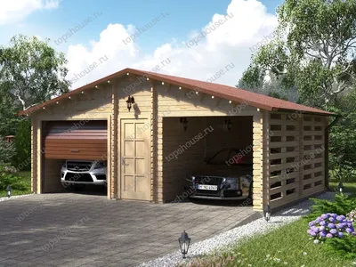 VR проект №1: гараж 44 кв м (6,6 х 6,6 м).