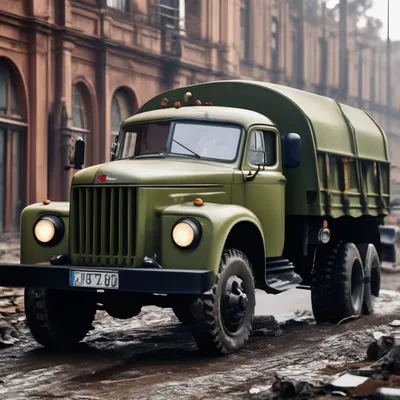 Remains of a GAZ-51 - Gazon Soviet Gaz built truck in the grounds of the  Underground City Oso?wka Poland November 2019. Production began in 1946 and  e Stock Photo - Alamy