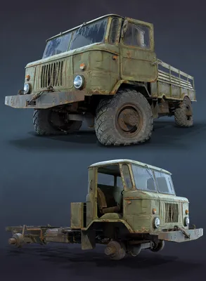 GAZ-66 Rusty | CGTrader