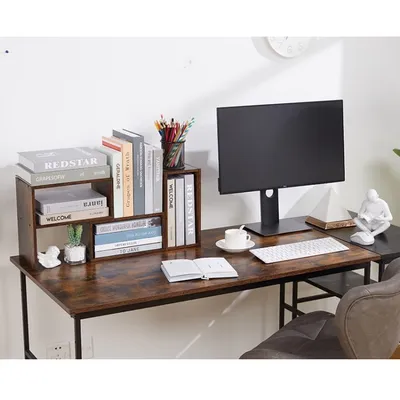 рабочий стол домашнего офиса с открытой корзиной для хранения ноутбуков  Стоковое Фото - изображение насчитывающей офис, самомоднейше: 222876954