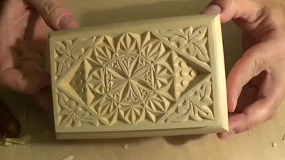The geometrical carving on the box part 1 - YouTube