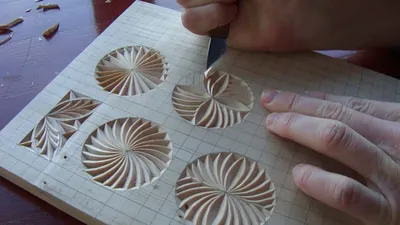 Геометрическая резьба по дереву. Урок 13 (geometric wood carving) - YouTube