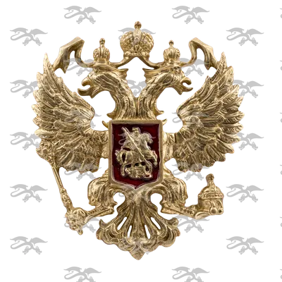 Флаг.ру: Герб России (РФ) из пластика 42x50 см | 42x50 см
