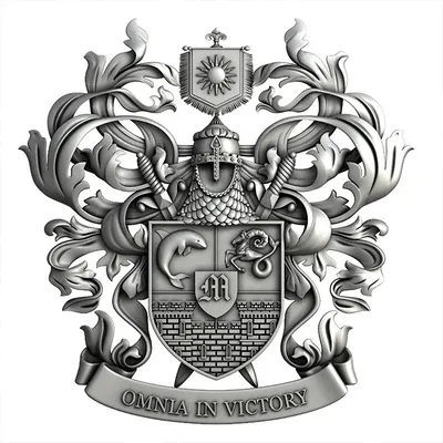 Фамильный герб семьи табличка, родовой герб диплом на металле заказать в  Украине | Бюро рекламных технологий