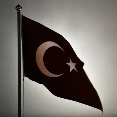 Купить настольный флаг Турции на разных вариантах подставок