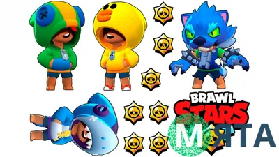 Игрушки персонажи Brawl Stars, 6 героев (Ворон, Пират, Марсианин и др.) Бравл  Старс, 13 сезон купить в Минске