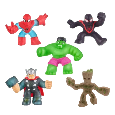 Фигурка Тянущаяся игрушка герои Марвел (Marvel Heroes of Goo Jit Zu Random  Figure)