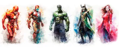 Marvel Heroes Comic - Spider-man, Captain America, Hulk, Fantastic 4,  Thing, Thor, Wolverine, Ironman, Ghost Rider Wall Decal - Amazon.com