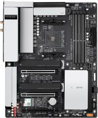 GIGABYTE B550 VISION D-P AM4 AMD B550 ATX Motherboard with Dual M.2, SATA  6Gb/s, USB 3.2 Type-C with Thunderbolt 3, WIFI 6, Dual 2.5GbE LAN, PCIe 4.0  - Newegg.com