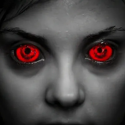 Horror, криповая глаз хоррор, огонь…» — создано в Шедевруме
