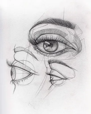 Академический рисунок глаза карандашом (43 фото)