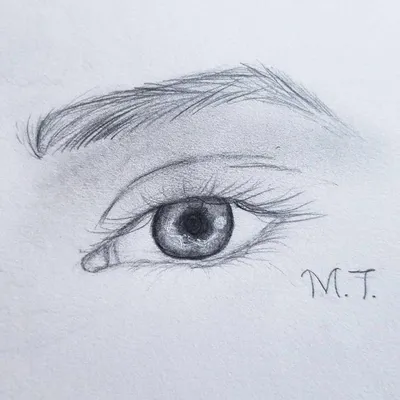 Как нарисовать реалистичный глаз поэтапно карандашом - уроки рисования для  начинающих - YouTube