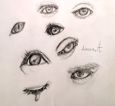 Как нарисовать глаза поэтапно карандашом | Обучение рисованию шаг за шагом  для начинающих - YouTube