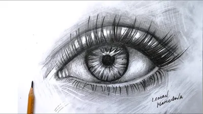 Глаз. Рисунок карандашом / Eye. Pencil drawing technique - YouTube