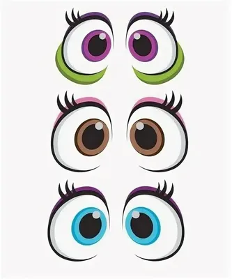 рисованные мультяшные глаза: 3 тыс изображений найдено в Яндекс.Картинках |  Face template, Eye stickers, Eye painting