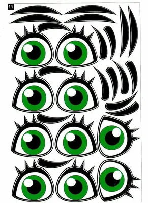 Красивые нарисованные мультяшные глаза - 65 фото
