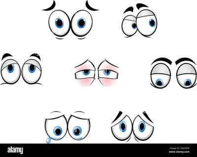 Глаза мультяшные картинки для детей для рисования