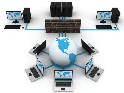 Illustration of a global communication network on Craiyon