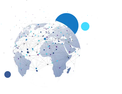 Global networking and international communication. World map as a symbol of  the global network. Elements of this image furnished by NASA. Stock Photo |  Adobe Stock