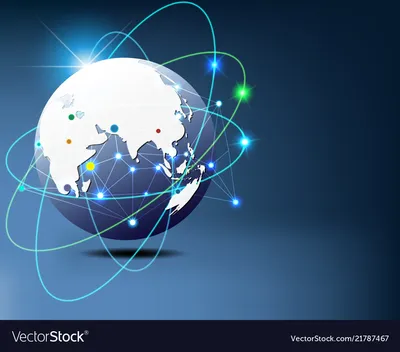 Global network connection. World map point and line composition concept of  global business. Vector Illustration 7160629 Vector Art at Vecteezy