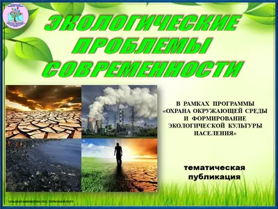 Характеристика росийских и мировых экологических проблем