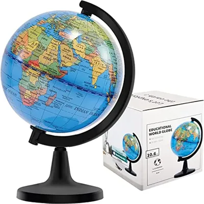 Глобус Земли физико-политический 320 мм с подсветкой Классик - Купить оптом  в компании Бумбарам