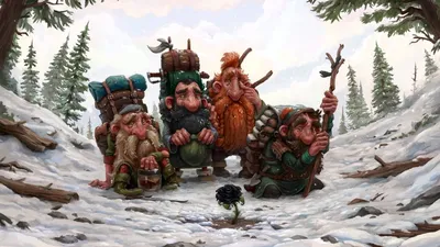goblin, gnome with a lantern in the forest, dark forest, dark fantasy, art  illustration Иллюстрация Stock | Adobe Stock