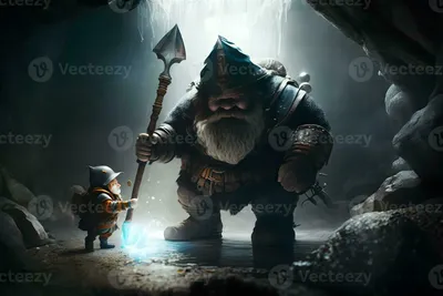 Fantasy concept illustration, dwarf gnome fantasy world Stock Illustration  | Adobe Stock