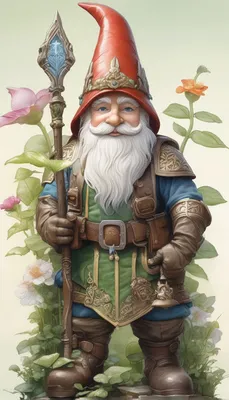 Fantasy Gnome town 4\" Sticker for Sale by Red Witch Art | Redbubble