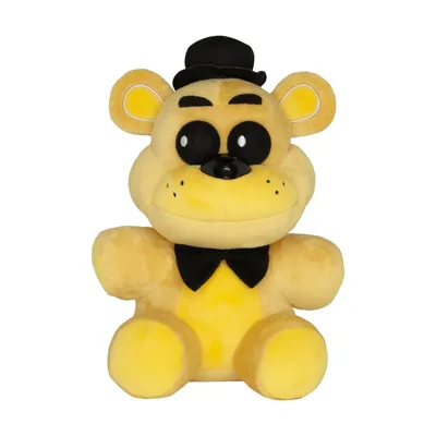 Adorable close-up of a smiling golden freddy puppet on Craiyon