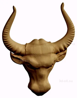 Голова быка 3D модель - Скачать Животные на 3DModels.org