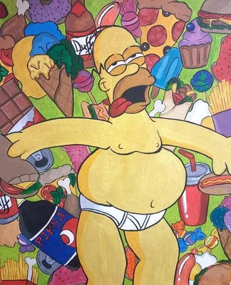 Wallpaper HD Homer Simpson | Homer simpson, Bart simpson art, Simpsons art